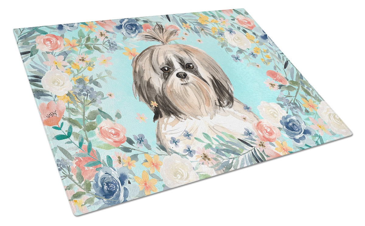 Shih Tzu Glass Cutting Board Large CK3410LCB by Caroline&#39;s Treasures