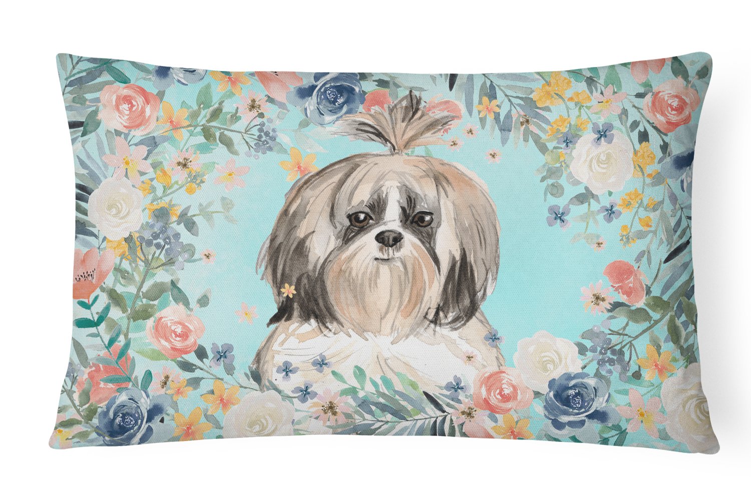 Shih Tzu Canvas Fabric Decorative Pillow CK3410PW1216 by Caroline's Treasures