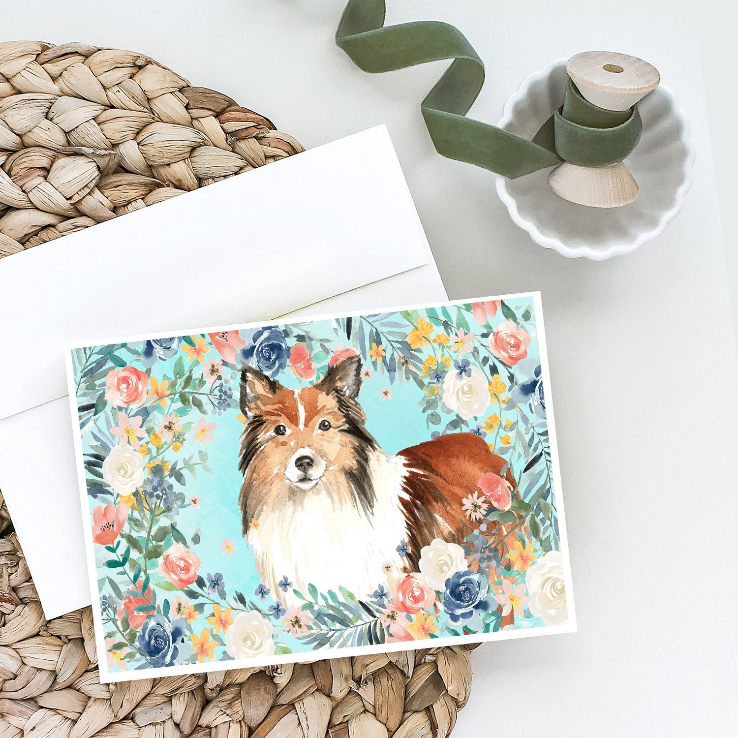 Buy this Sheltie Greeting Cards and Envelopes Pack of 8