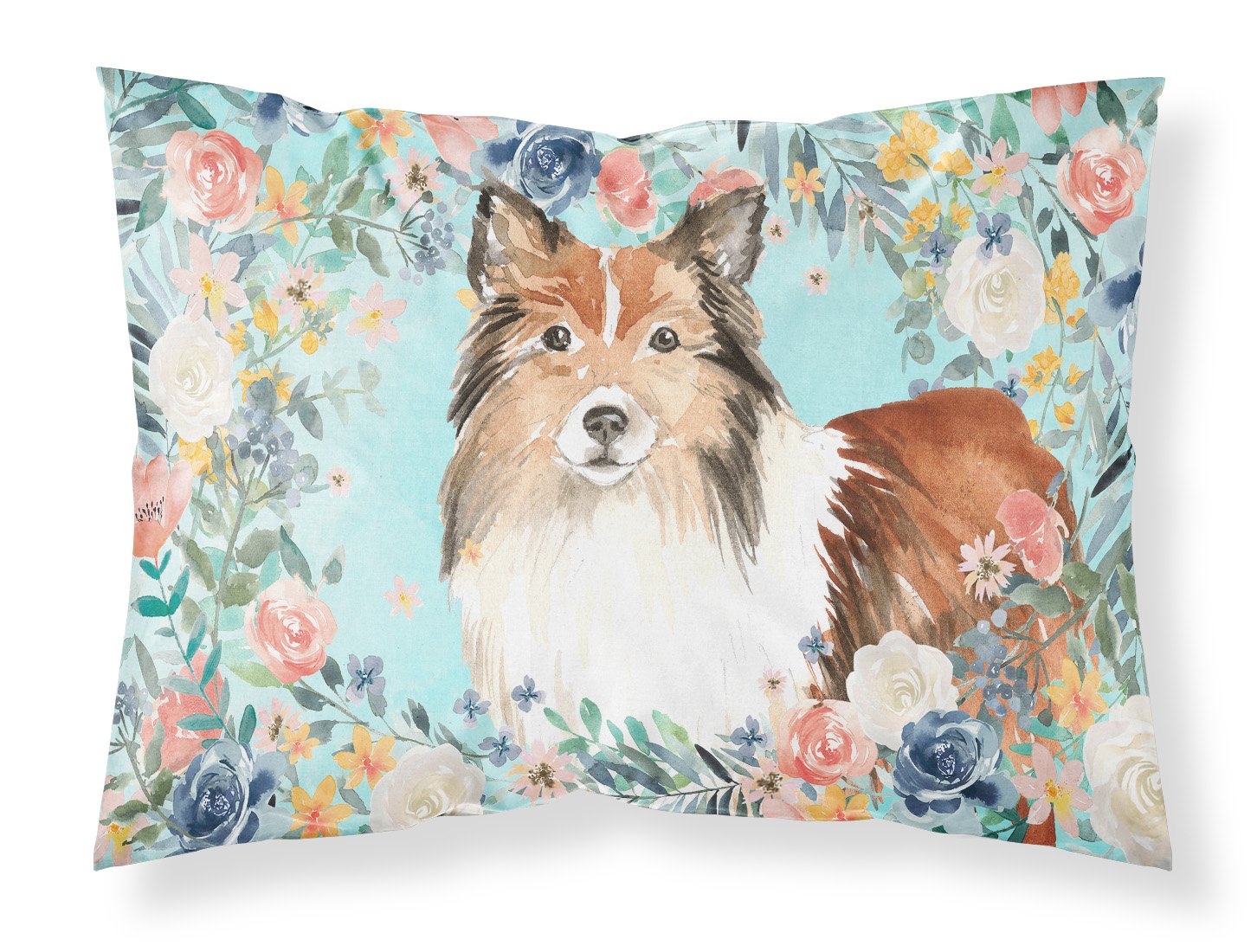 Sheltie Fabric Standard Pillowcase CK3411PILLOWCASE by Caroline's Treasures