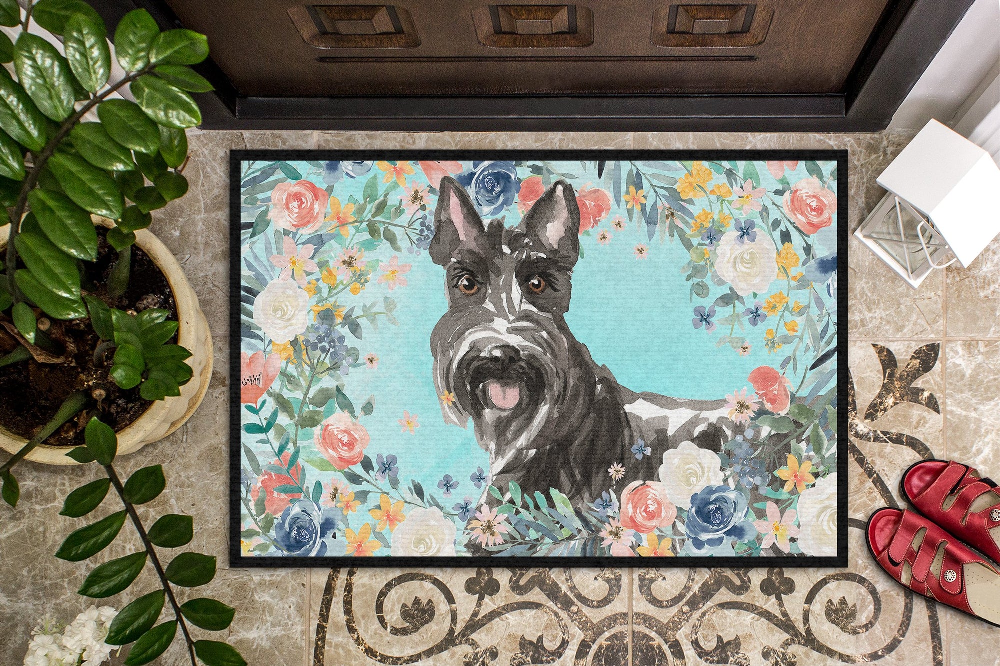 Scottish Terrier Indoor or Outdoor Mat 24x36 CK3412JMAT by Caroline's Treasures