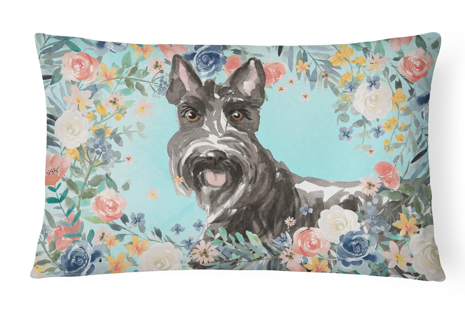 Scottish Terrier Canvas Fabric Decorative Pillow CK3412PW1216 by Caroline's Treasures