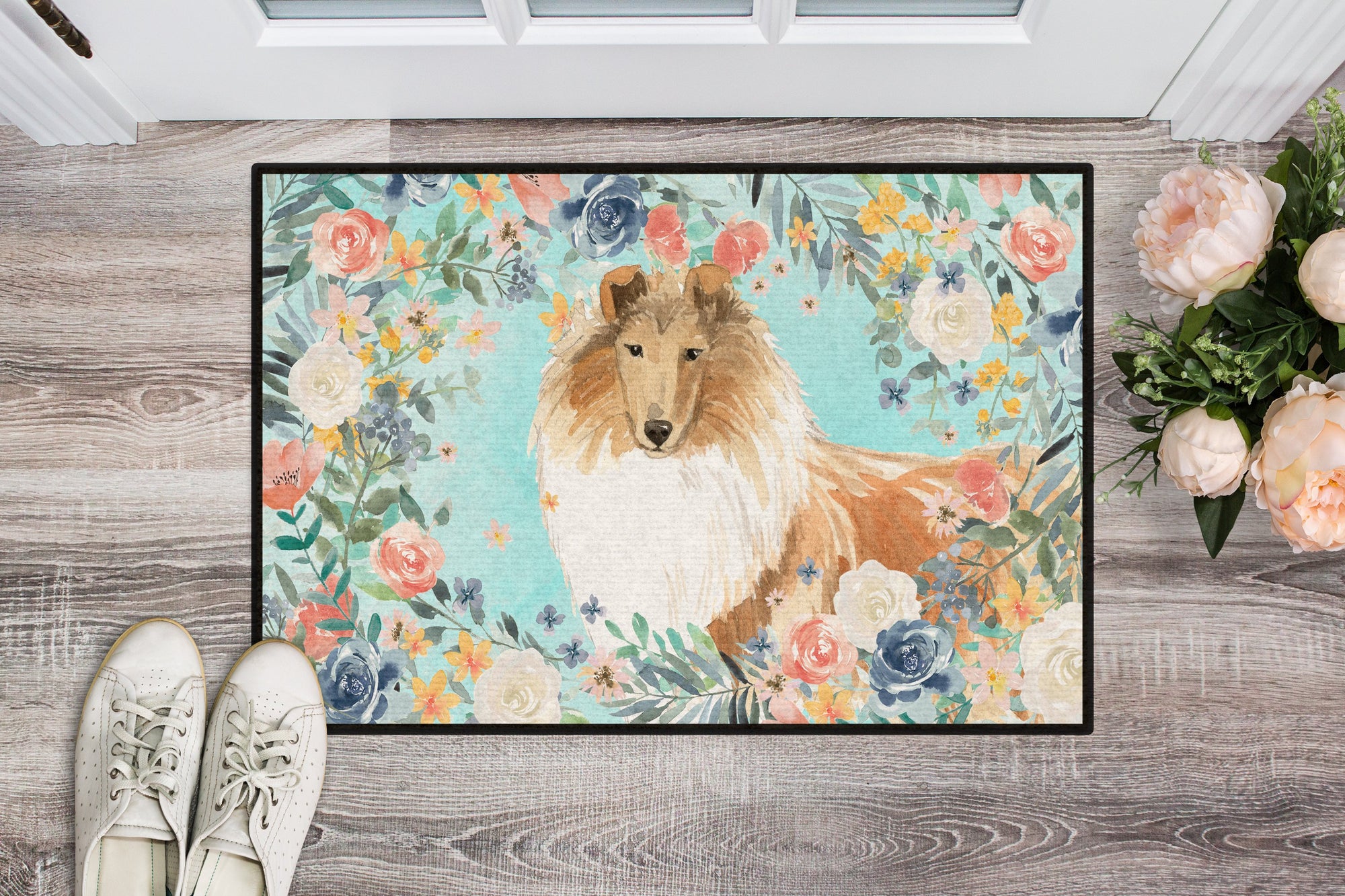 Collie Indoor or Outdoor Mat 24x36 CK3414JMAT by Caroline's Treasures