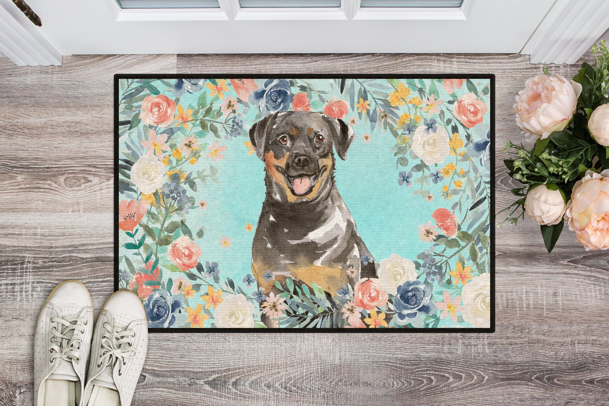 Rottweiler Indoor or Outdoor Mat 24x36 CK3415JMAT by Caroline's Treasures