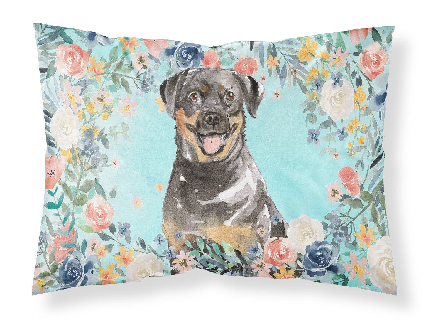 Rottweiler Fabric Standard Pillowcase CK3415PILLOWCASE by Caroline's Treasures