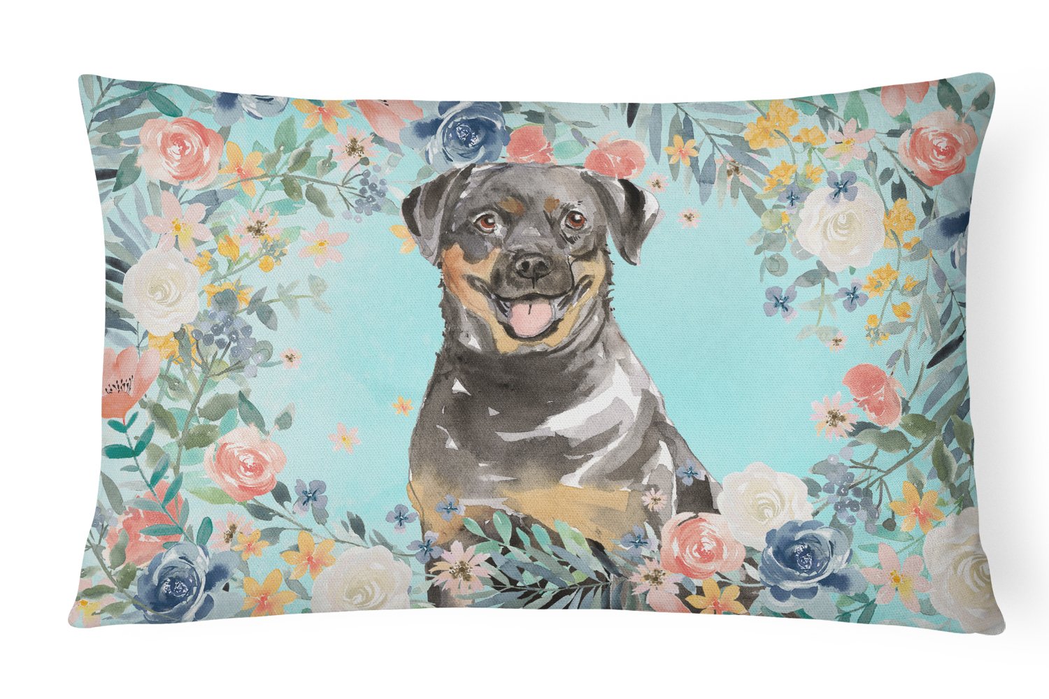 Rottweiler Canvas Fabric Decorative Pillow CK3415PW1216 by Caroline's Treasures