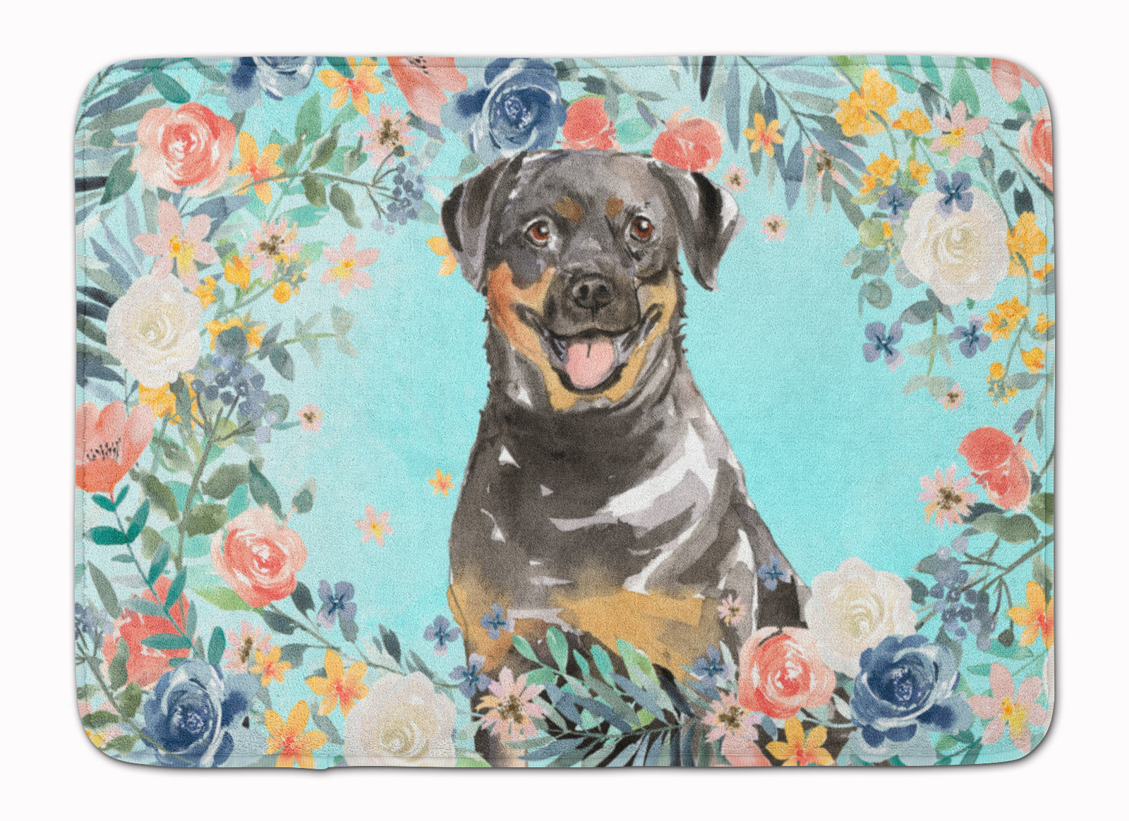 Rottweiler Machine Washable Memory Foam Mat CK3415RUG - the-store.com