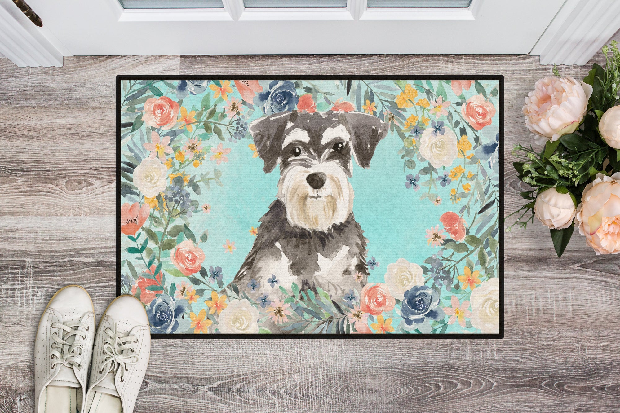 Schnauzer #2 Indoor or Outdoor Mat 24x36 CK3417JMAT by Caroline's Treasures