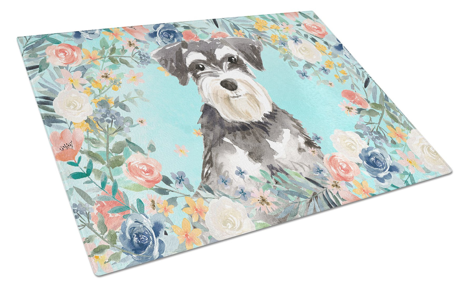 Schnauzer #2 Glass Cutting Board Large CK3417LCB by Caroline's Treasures