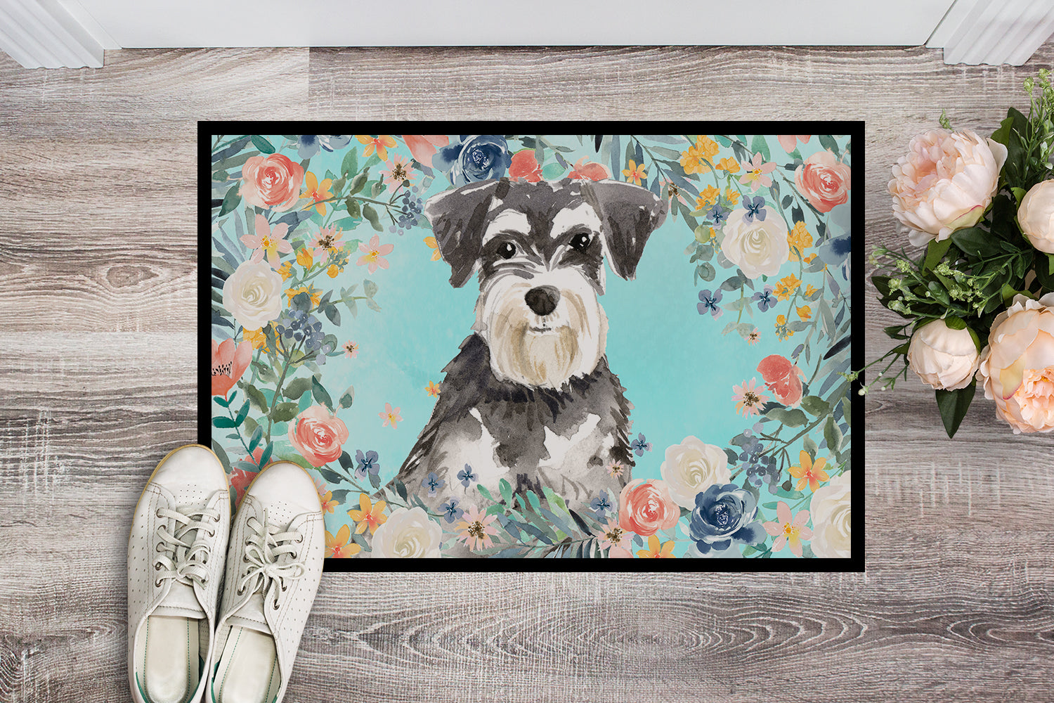 Schnauzer #2 Indoor or Outdoor Mat 18x27 CK3417MAT - the-store.com