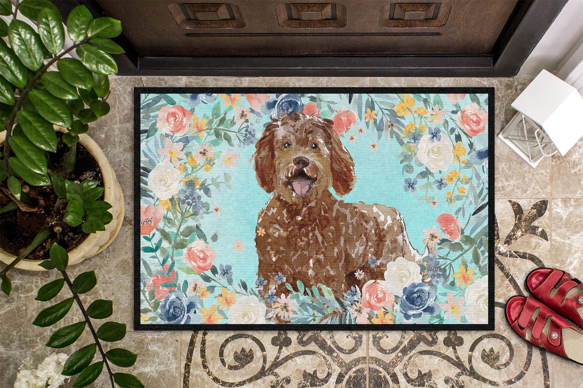 Labradoodle Indoor or Outdoor Mat 24x36 CK3421JMAT by Caroline's Treasures