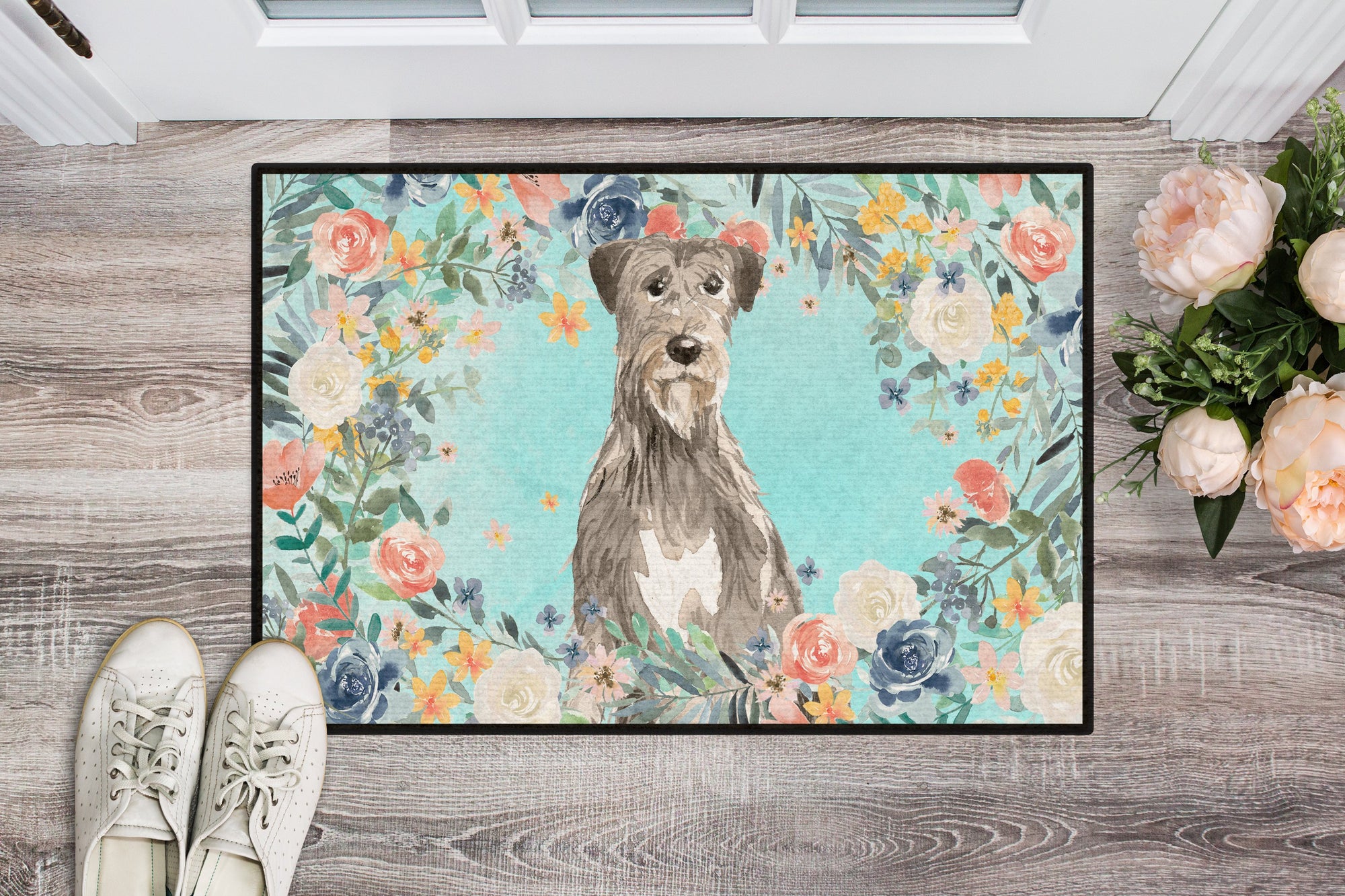 Irish Wolfhound Indoor or Outdoor Mat 24x36 CK3423JMAT by Caroline's Treasures