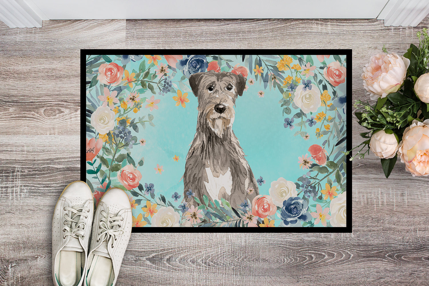 Irish Wolfhound Indoor or Outdoor Mat 18x27 CK3423MAT - the-store.com