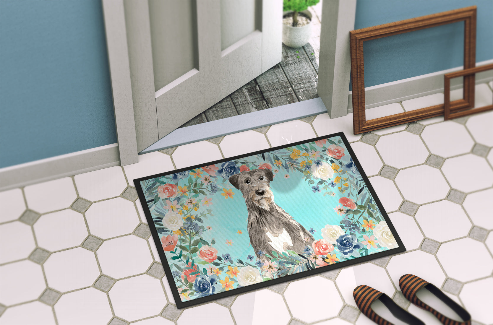 Irish Wolfhound Indoor or Outdoor Mat 18x27 CK3423MAT - the-store.com