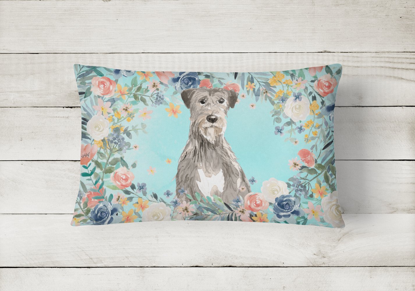 Irish Wolfhound Canvas Fabric Decorative Pillow CK3423PW1216 by Caroline's Treasures