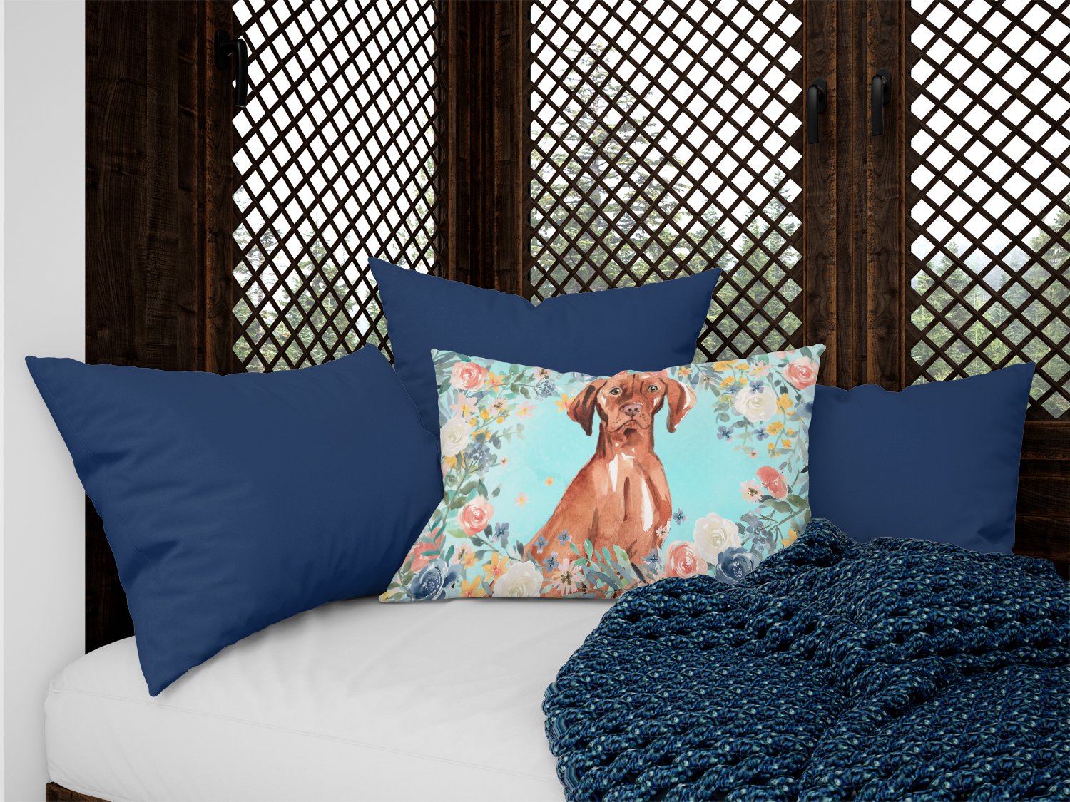 Vizsla Canvas Fabric Decorative Pillow CK3424PW1216 by Caroline's Treasures