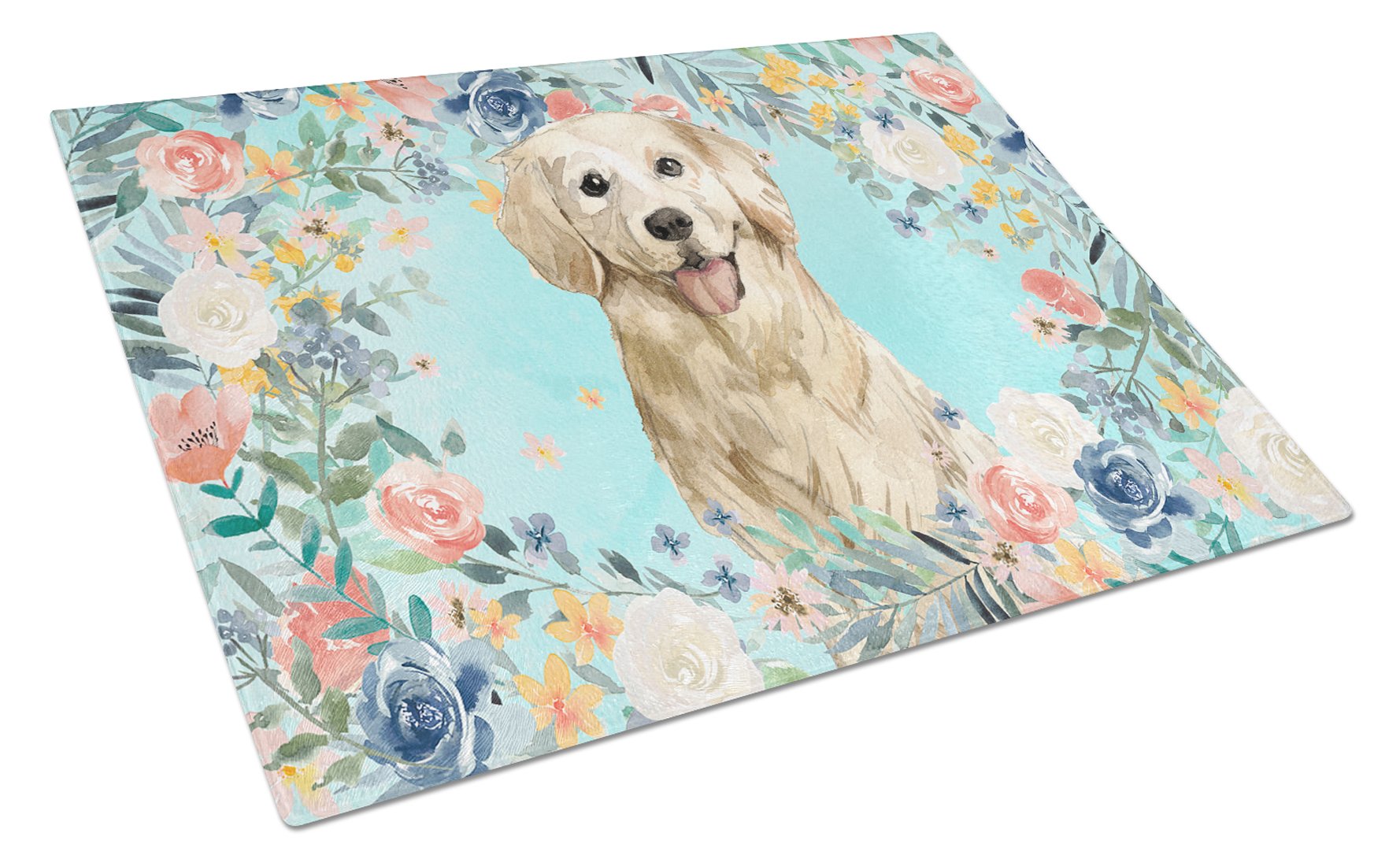 Golden Retriever Glass Cutting Board Large CK3425LCB by Caroline's Treasures