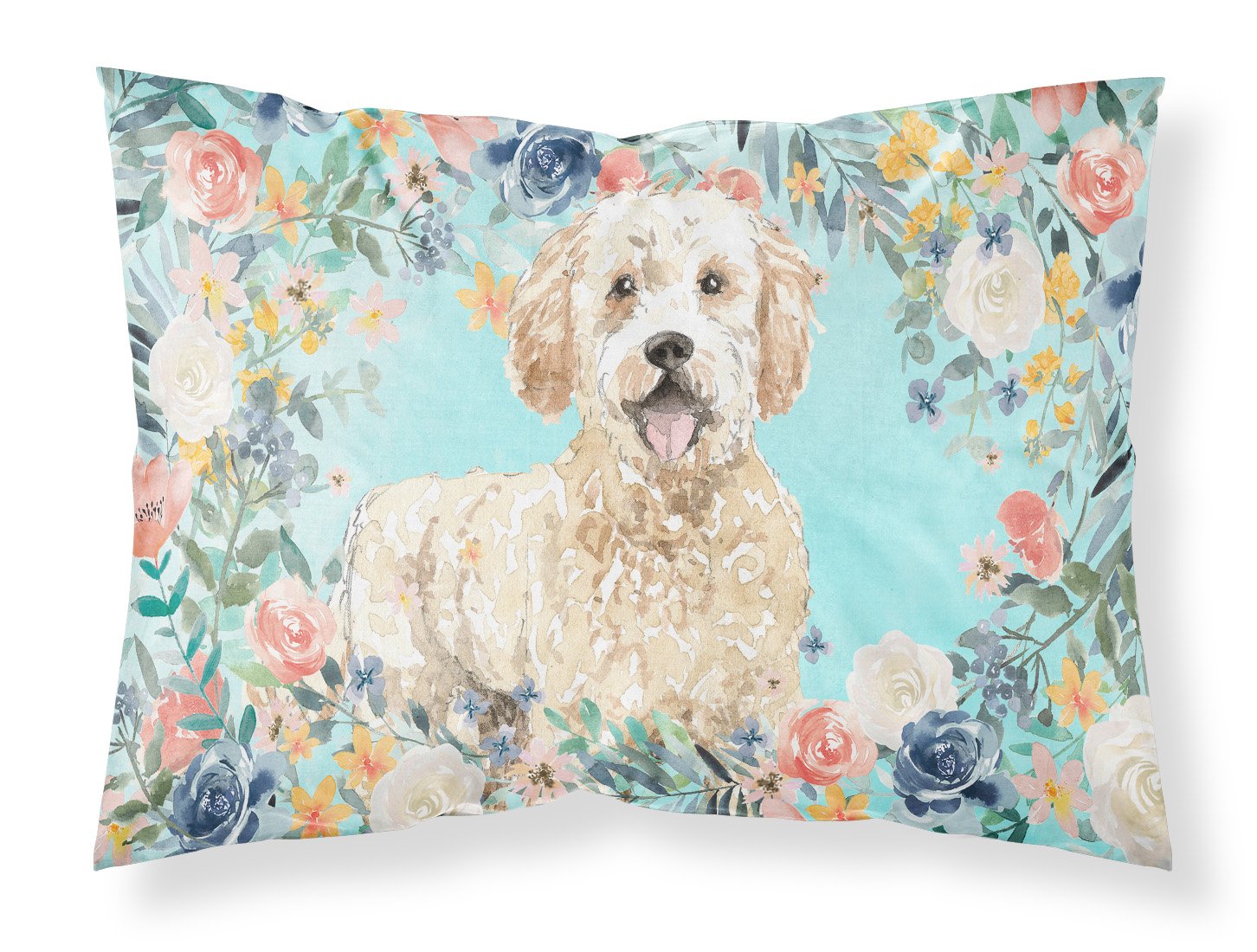 Goldendoodle Fabric Standard Pillowcase CK3426PILLOWCASE by Caroline's Treasures