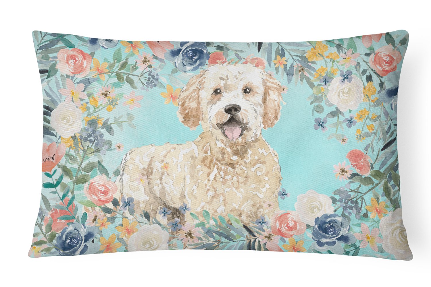 Goldendoodle Canvas Fabric Decorative Pillow CK3426PW1216 by Caroline's Treasures