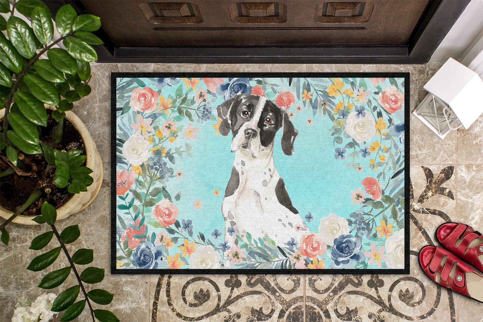 English Pointer Indoor or Outdoor Mat 24x36 CK3427JMAT by Caroline's Treasures