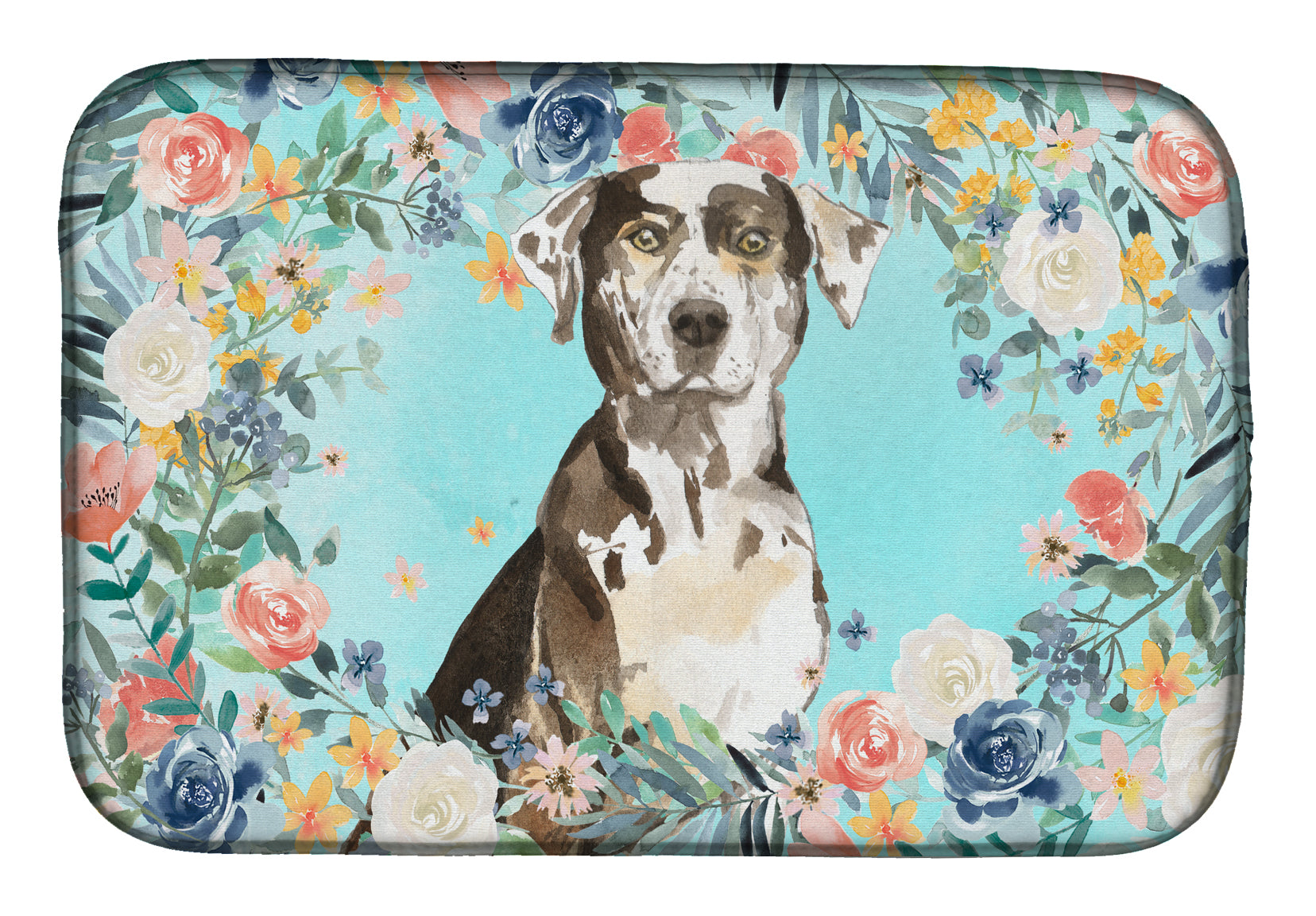 Catahoula Leopard Dog Dish Drying Mat CK3429DDM  the-store.com.