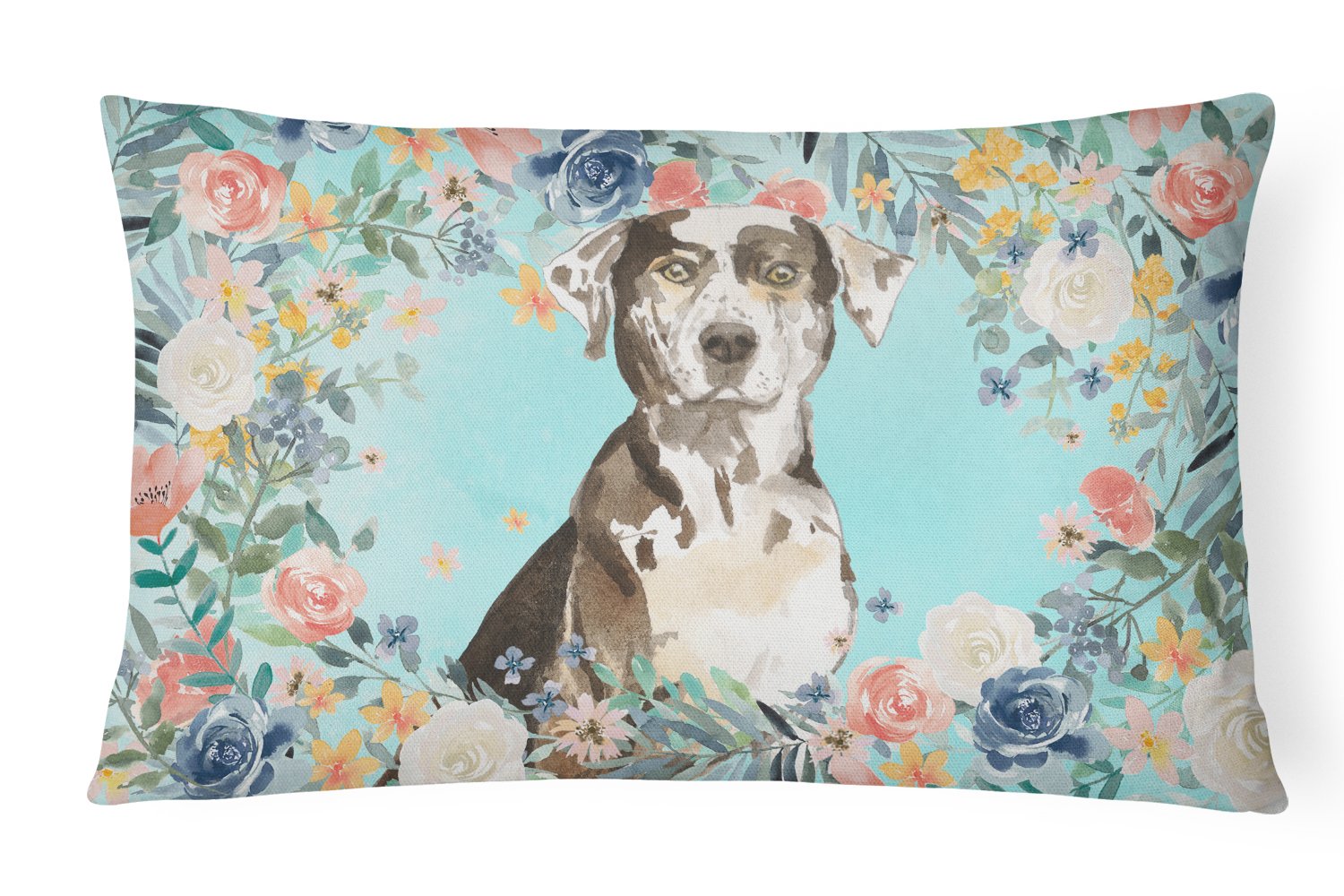 Catahoula Leopard Dog Canvas Fabric Decorative Pillow CK3429PW1216 by Caroline's Treasures