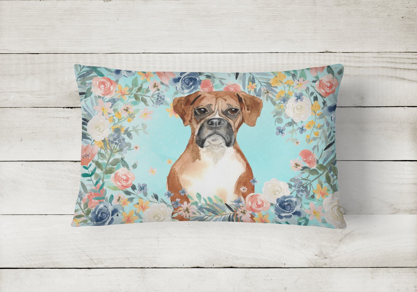 Boxer Canvas Fabric Decorative Pillow CK3431PW1216 by Caroline's Treasures