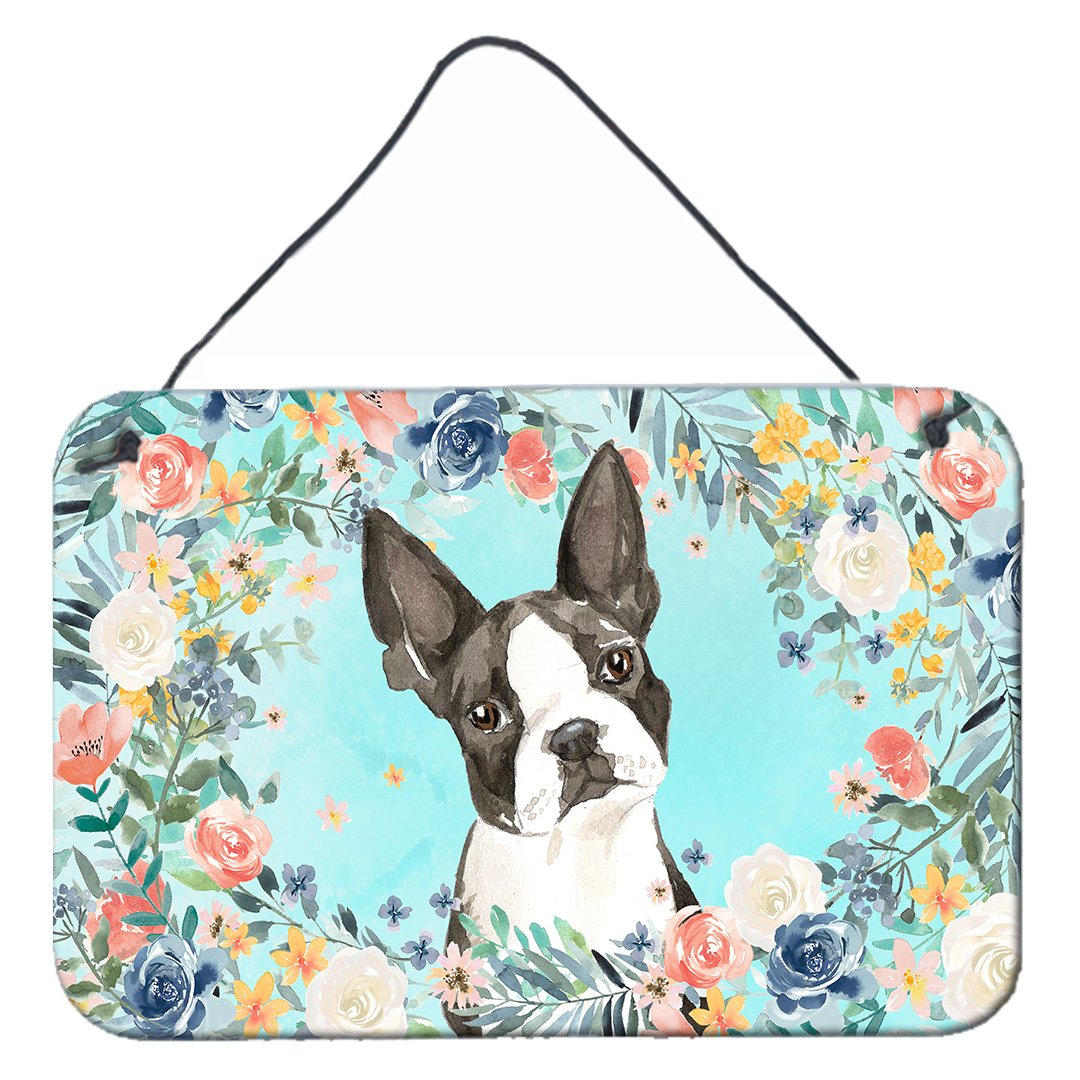 Boston Terrier Wall or Door Hanging Prints CK3433DS812 by Caroline&#39;s Treasures