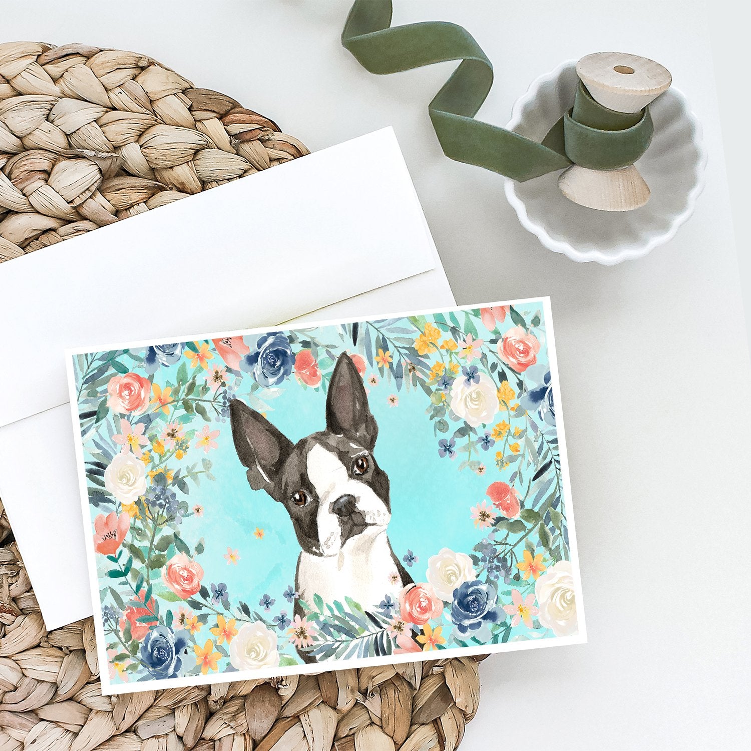 Buy this Boston Terrier Greeting Cards and Envelopes Pack of 8