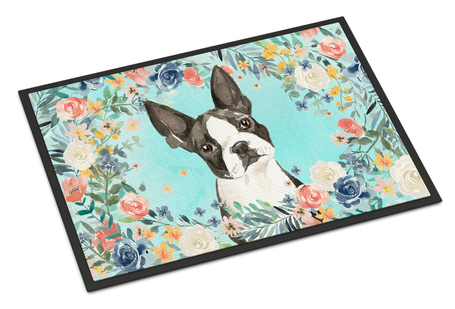 Boston Terrier Indoor or Outdoor Mat 18x27 CK3433MAT - the-store.com