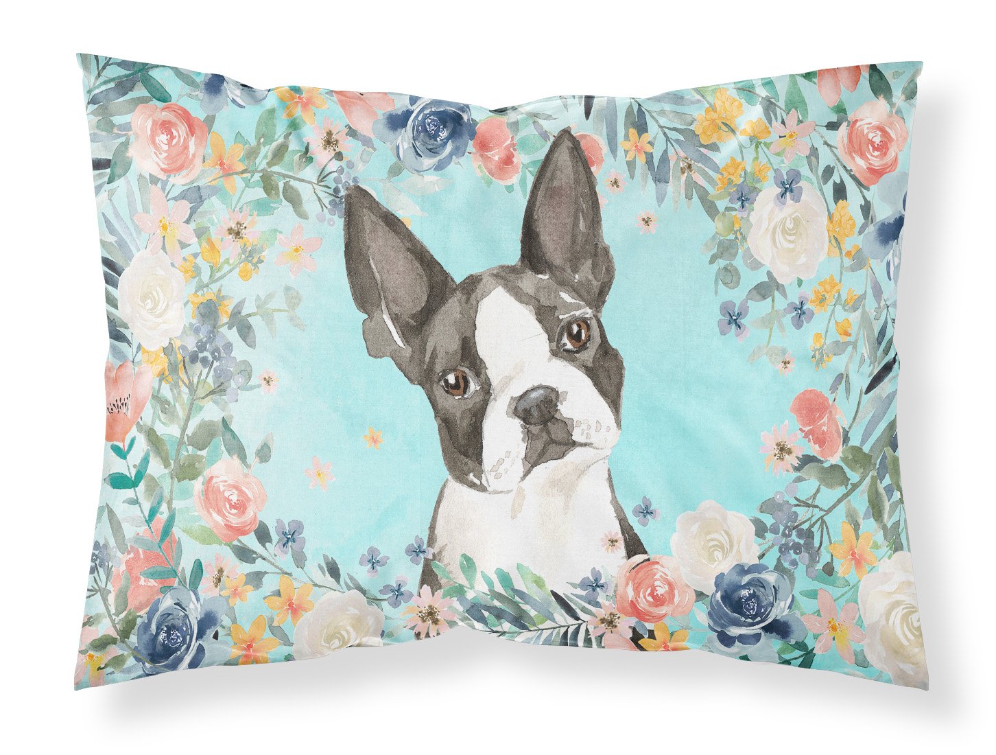 Boston Terrier Fabric Standard Pillowcase CK3433PILLOWCASE by Caroline's Treasures