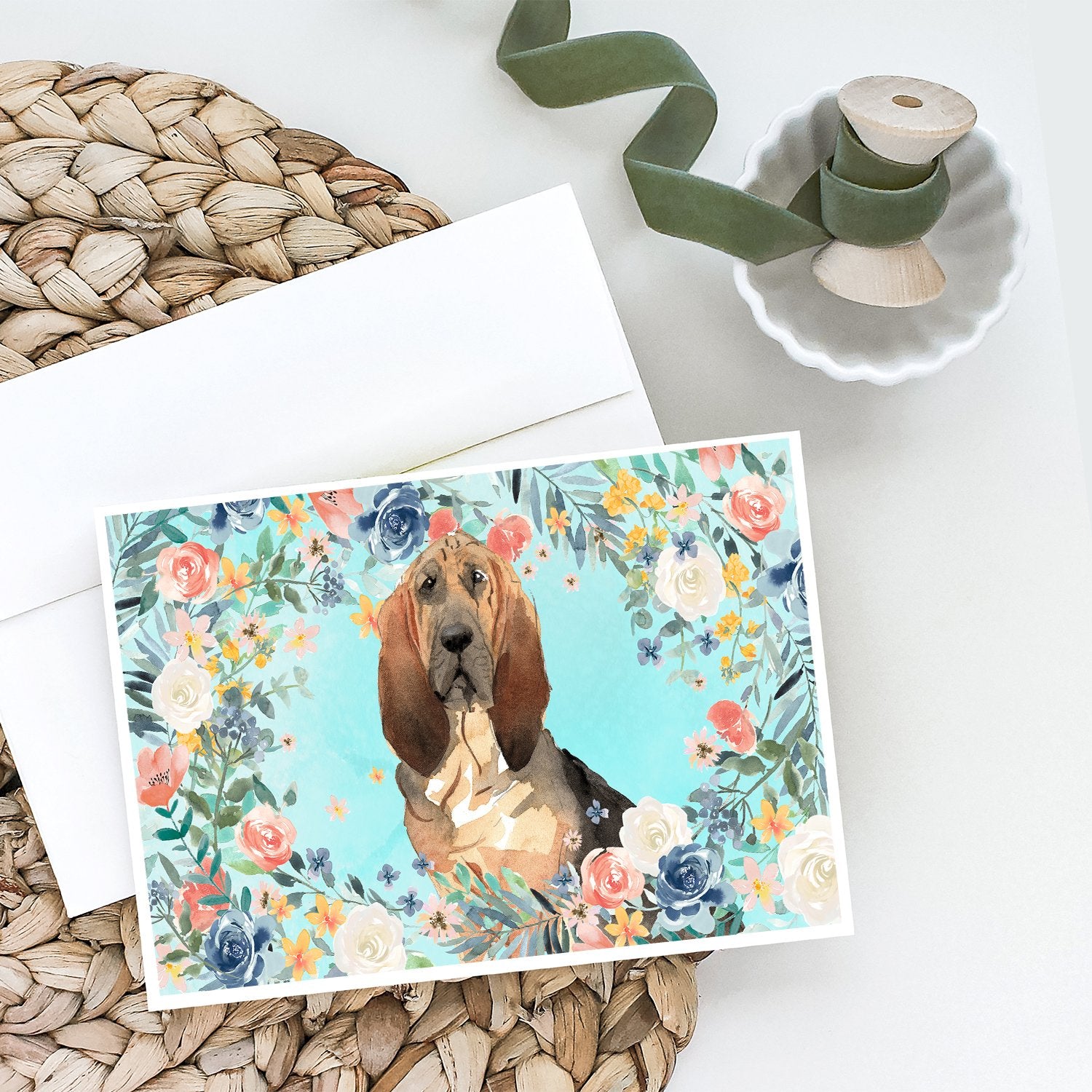 Buy this Bloodhound Greeting Cards and Envelopes Pack of 8