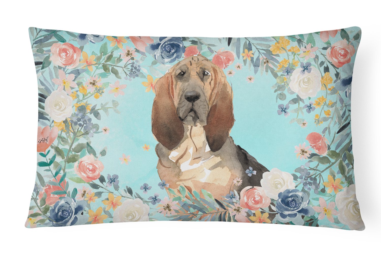 Bloodhound Canvas Fabric Decorative Pillow CK3434PW1216 by Caroline's Treasures