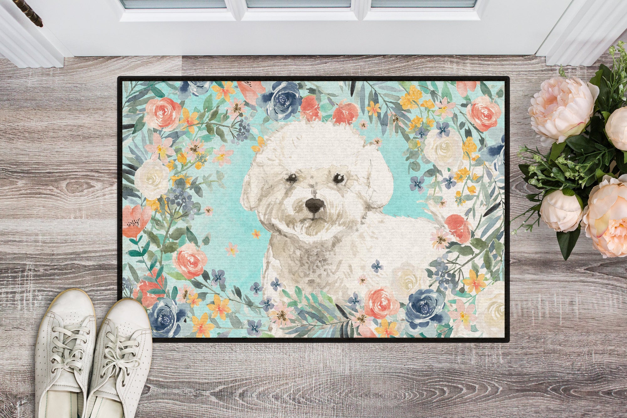 Bichon Frise Indoor or Outdoor Mat 24x36 CK3435JMAT by Caroline's Treasures