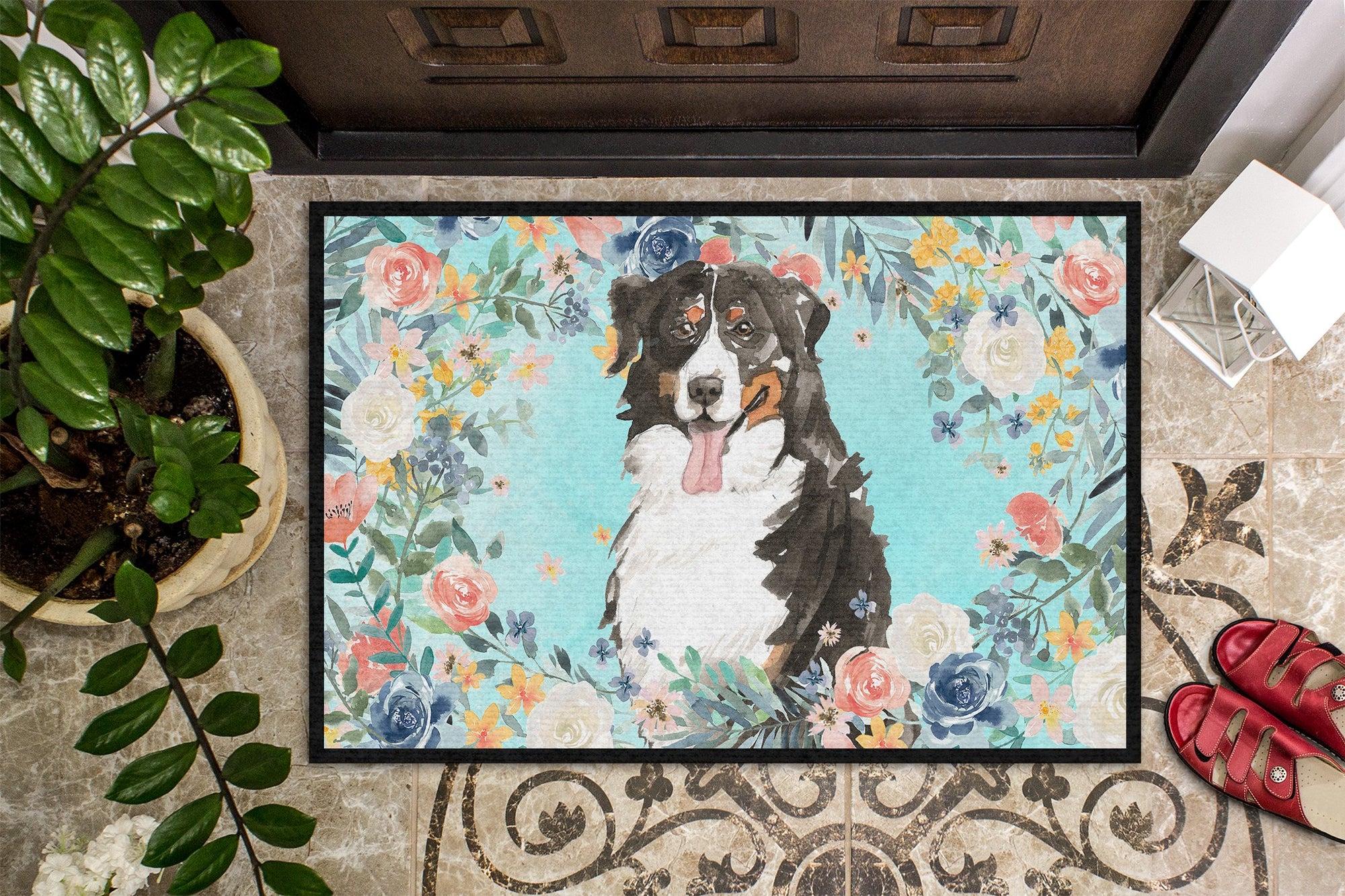 Bernese Mountain Dog Indoor or Outdoor Mat 24x36 CK3436JMAT by Caroline's Treasures