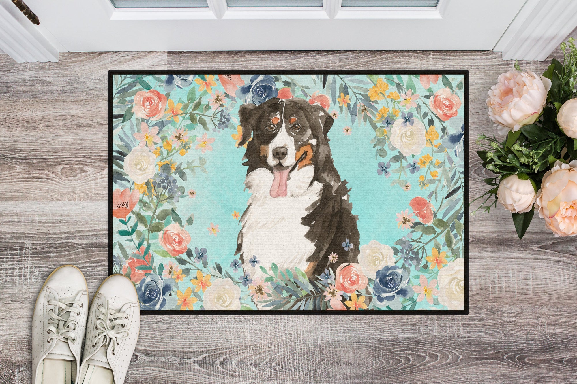 Bernese Mountain Dog Indoor or Outdoor Mat 24x36 CK3436JMAT by Caroline's Treasures