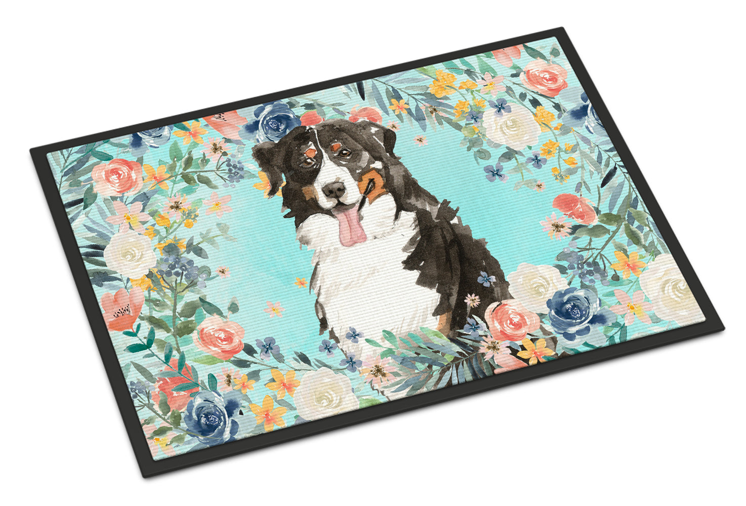 Bernese Mountain Dog Indoor or Outdoor Mat 18x27 CK3436MAT - the-store.com