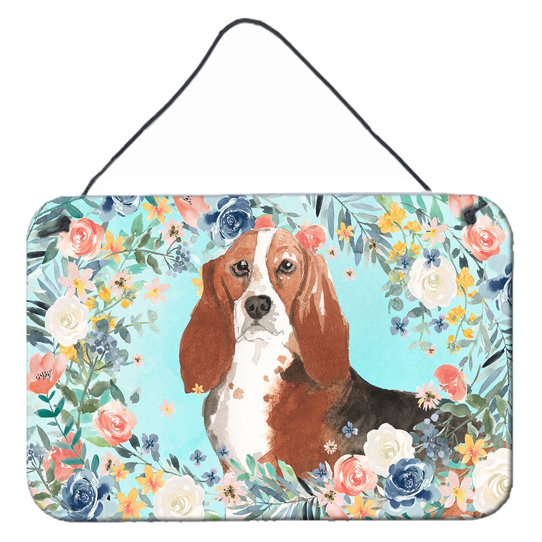 Basset Hound Wall or Door Hanging Prints CK3437DS812 by Caroline's Treasures