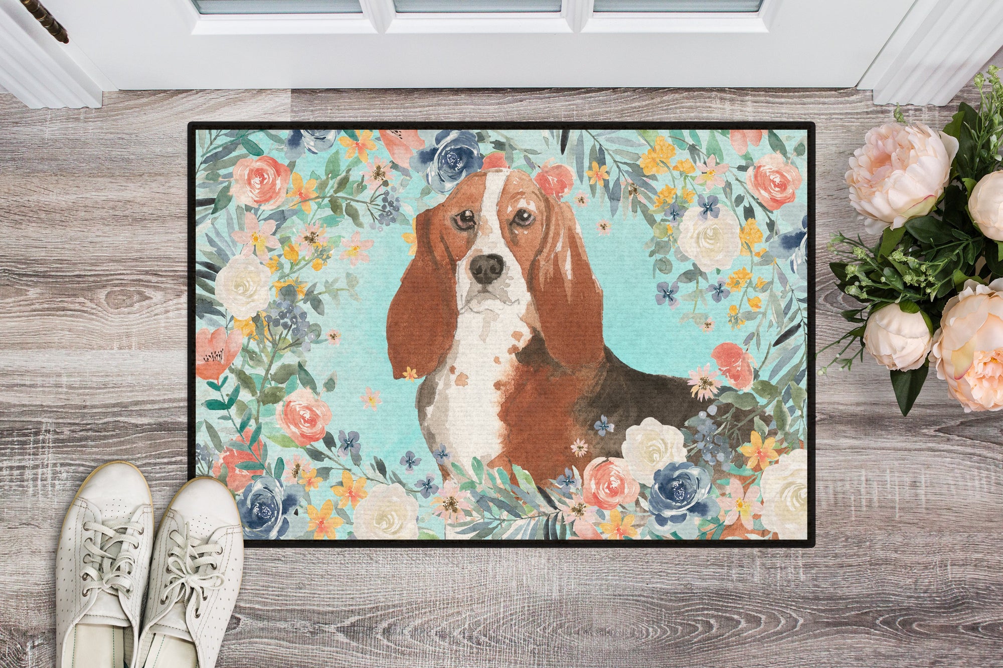 Basset Hound Indoor or Outdoor Mat 24x36 CK3437JMAT by Caroline's Treasures