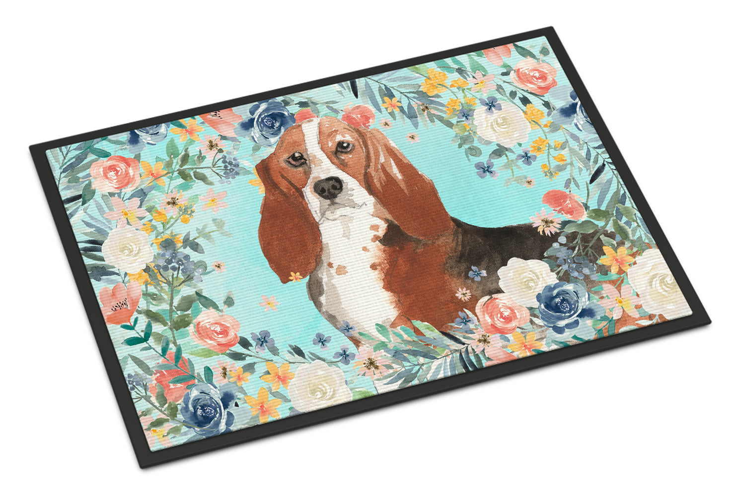 Basset Hound Indoor or Outdoor Mat 18x27 CK3437MAT - the-store.com