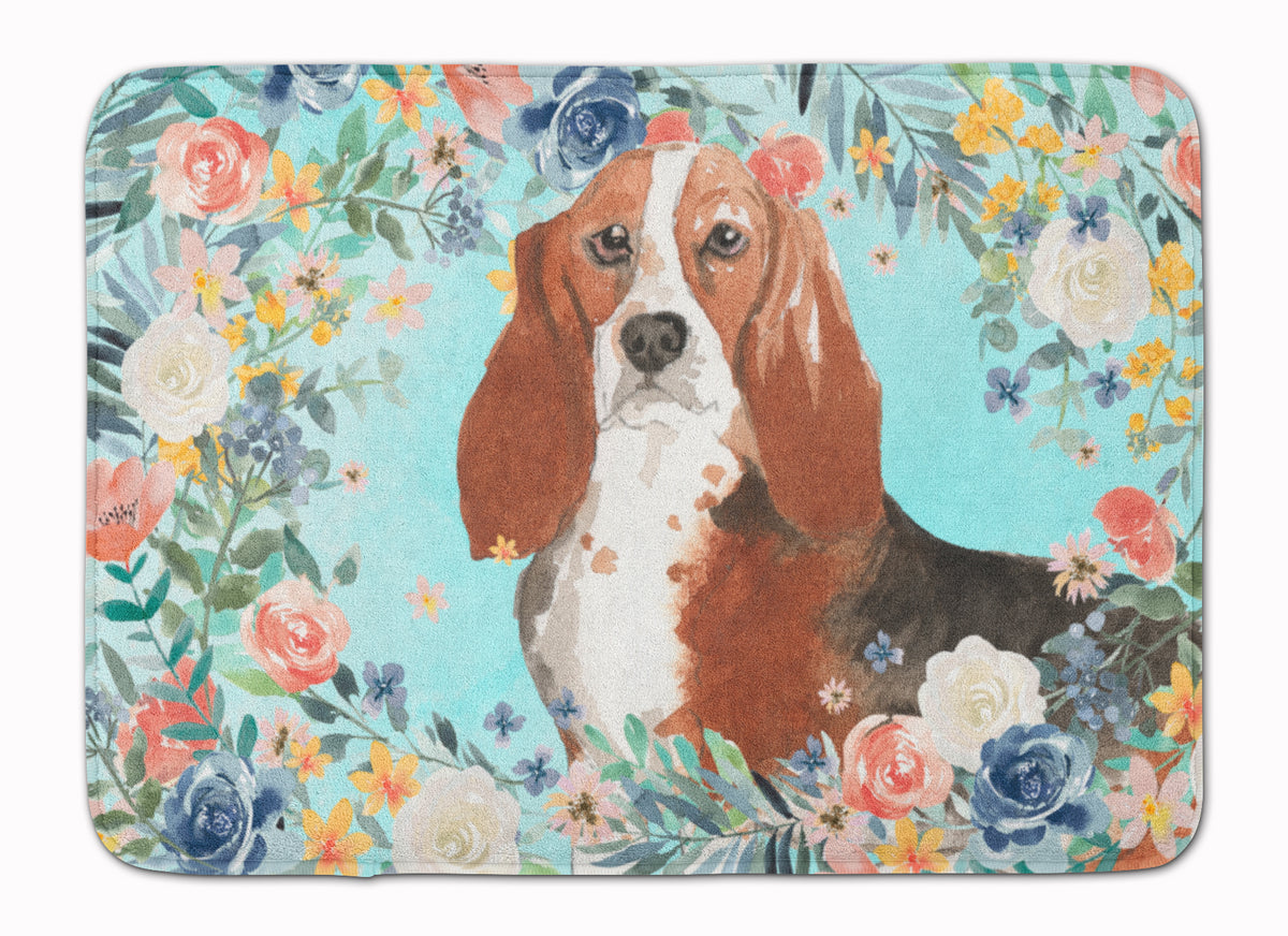 Basset Hound Machine Washable Memory Foam Mat CK3437RUG - the-store.com