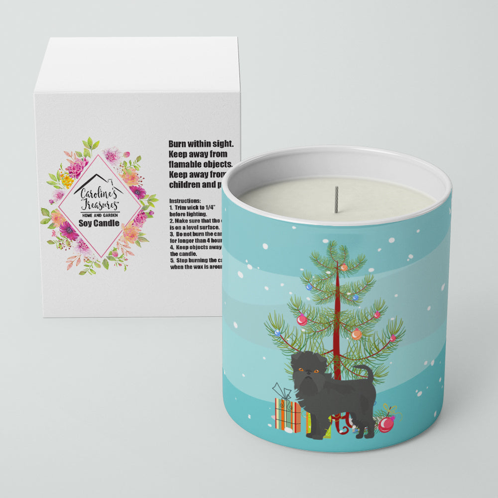 Affenpinscher Christmas Tree 10 oz Decorative Soy Candle - the-store.com