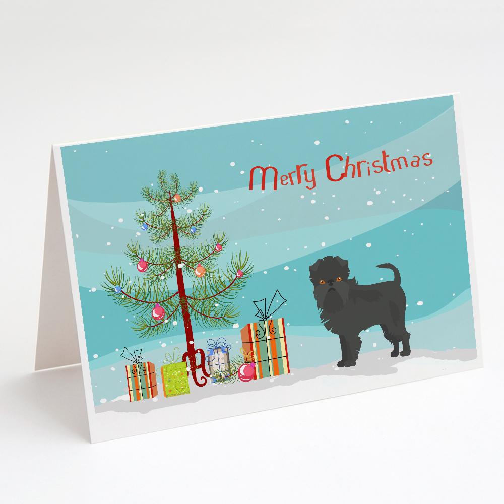 Buy this Affenpinscher Christmas Tree Greeting Cards and Envelopes Pack of 8