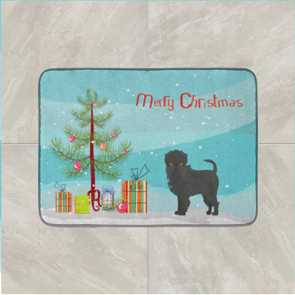 Affenpinscher Christmas Tree Machine Washable Memory Foam Mat CK3440RUG - the-store.com