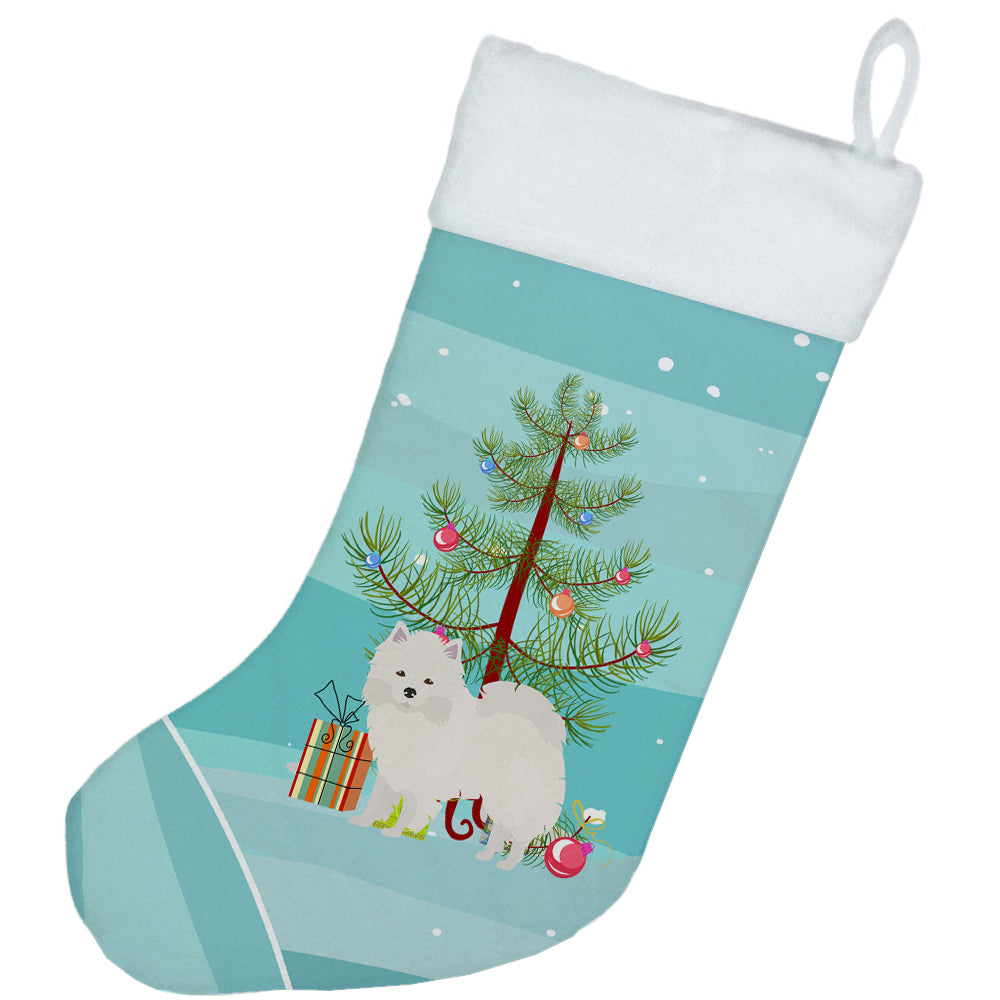 American Eskimo Christmas Tree Christmas Stocking CK3441CS  the-store.com.