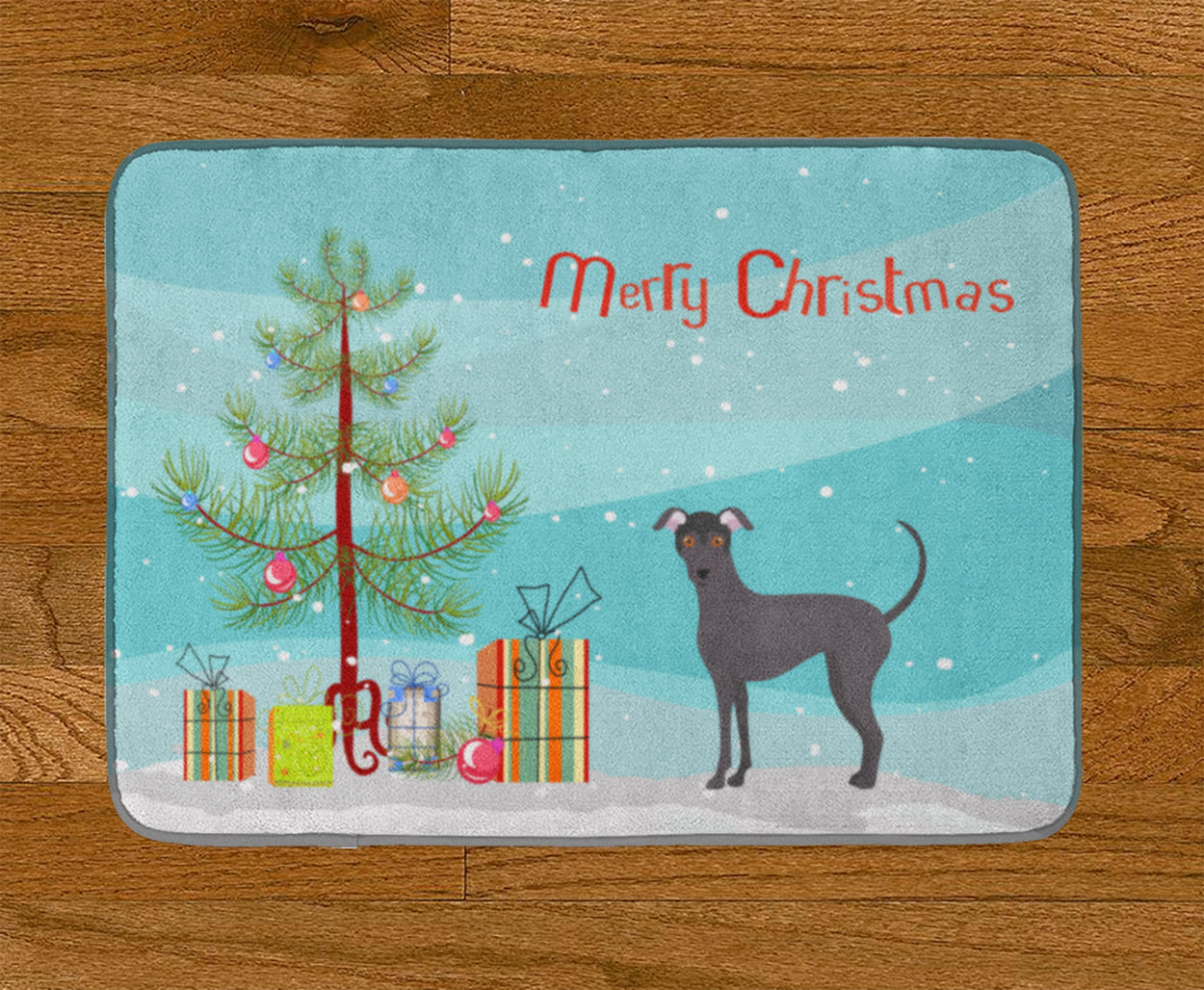 Argentine Pila Dog Christmas Tree Machine Washable Memory Foam Mat CK3442RUG - the-store.com