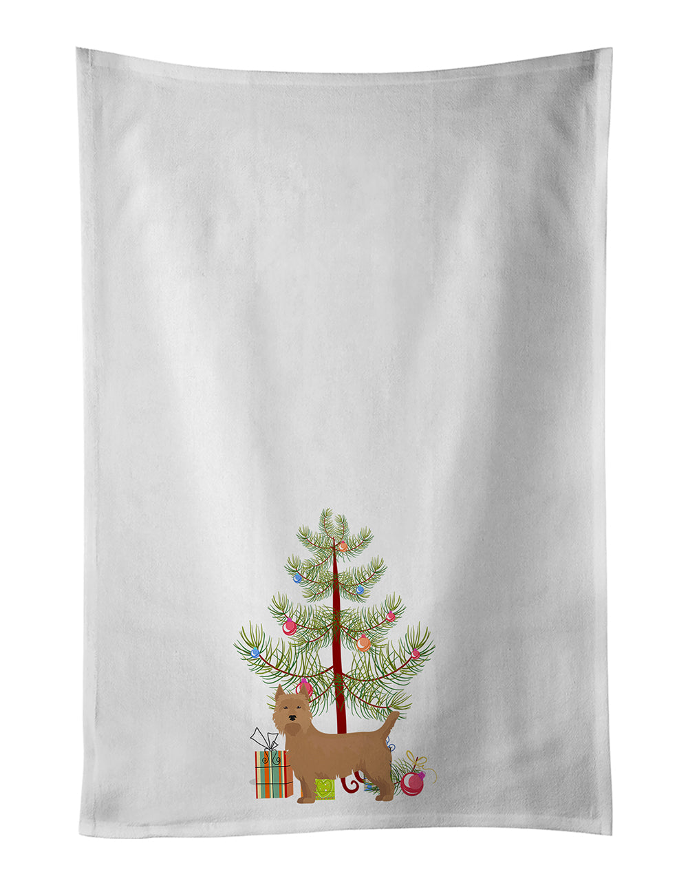 Buy this Airedale Terrier Christmas Tree White Kitchen Towel Set of 2