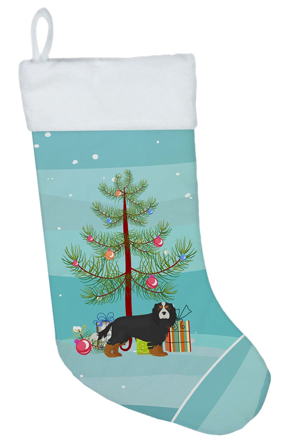 Cavalier King Charles Spaniel Tricolor Christmas Tree Christmas Stocking CK3446CS  the-store.com.