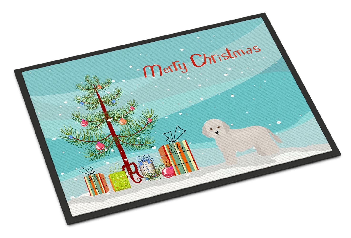 Cyprus Poodle Christmas Tree Indoor or Outdoor Mat 24x36 CK3449JMAT by Caroline's Treasures