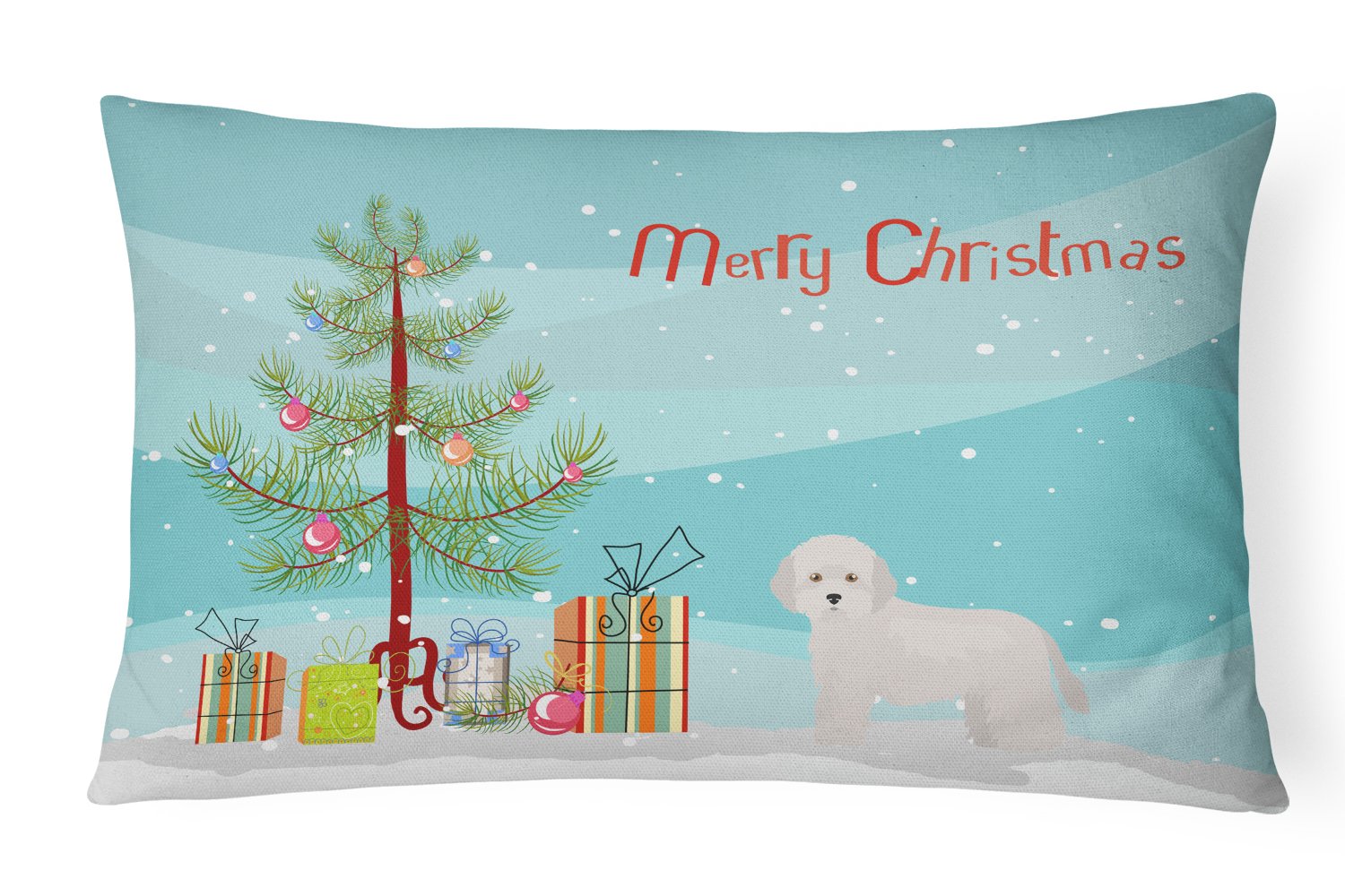 Cyprus Poodle Christmas Tree Canvas Fabric Decorative Pillow CK3449PW1216 by Caroline's Treasures